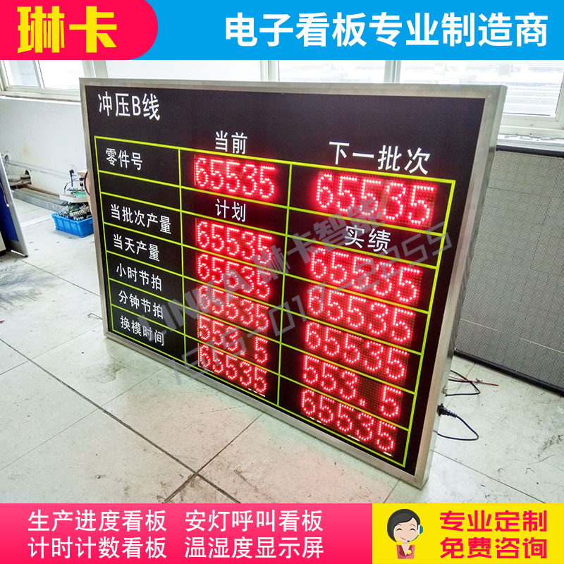 沖壓線(xiàn)生產(chǎn)電子看板